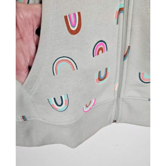 Cat & Jack Girls Printed Zip-Up Fleece Jacket Hoodie Size XXL (16/18) School - Picture 4 of 11